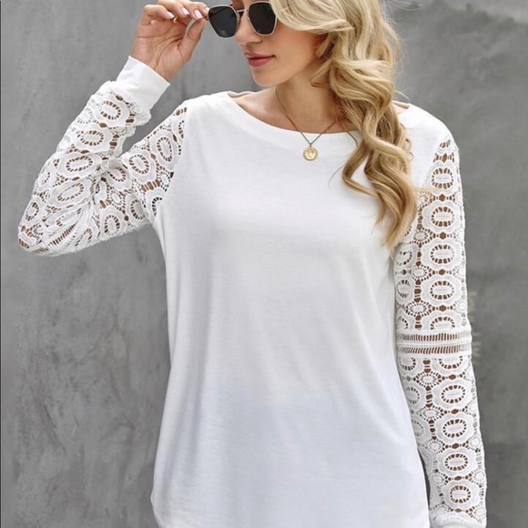Lace Long Sleeve Tee - Picture 5 of 5